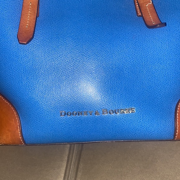 Dooney & Bourke Blue Claremont Domed Crossbody Satchel Bag - Picture 4 of 7